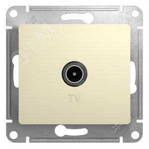 Schneider Electric GSL000291 GLOSSA Розетка телевизионная TV в  рамку 1дБ бежевая