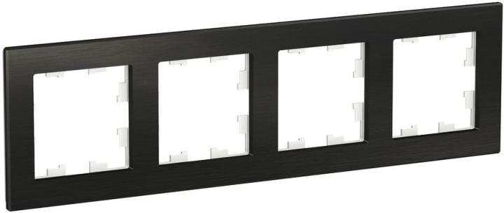 Рамка Schneider Electric ATN312304 (ATN312304) накладная 4шт горизонтальный монтаж ABS пластик черный
