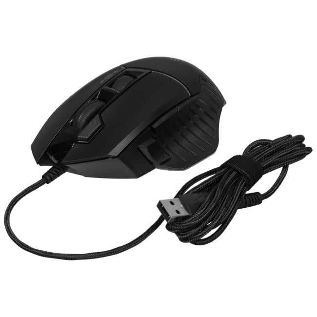 Bloody Gaming Mouse <W95 Max Stone Black>  (RTL) USB 8btn+Roll