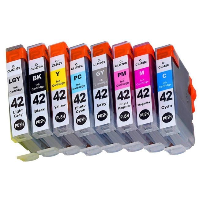 Комплект картриджей струйный NV Print NV-6384B010 (CLI-42/6384B010), черный, голубой, пурпурный, желтый, светло-голубой, светло-пурпурный, серый, светло-серый, совместимый