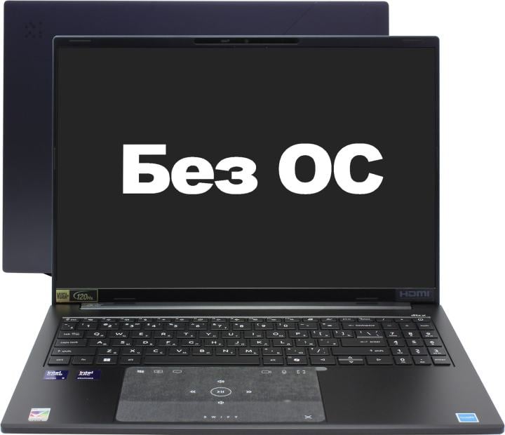 Ноутбук Acer Swift Go 16 SFG16-74-938Q Core Ultra 9 288V 32Gb SSD1Tb Intel Arc 140V 16" OLED WUXGA+ (2048x1280) без ОС black WiFi BT Cam (NX.JNMCD.004)