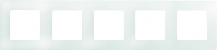 Legrand 672505 ETIKA Рамка 5 постов белая (672505)