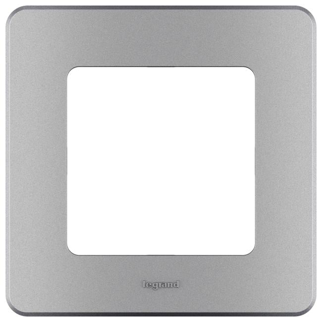 Legrand 673932 Рамка 1 пост  INSPIRIA алюминий (673932)