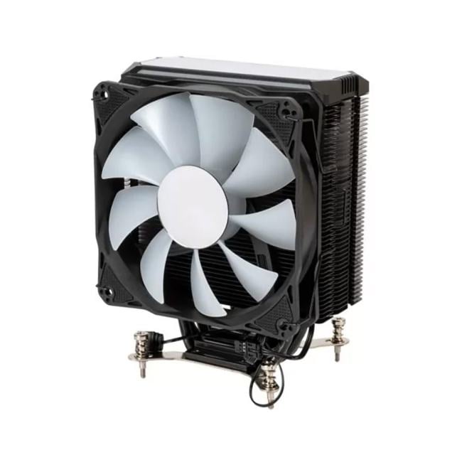 Кулер Eurocase 4PI120ARGB LGA775/115X/1700/FM2+/FM2/FM1/AM4/AM3/AM2+/AM2/AM5 (120mm fan, 800-1800rpm, 79.02CFM, 36dBA, 4-pin, TDP 180W)