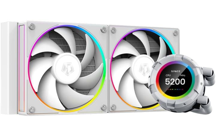 ID-Cooling <ID-CPU-SL240-WHITE> (4пин,  115X/1200/1700//2011/2066/AM4/AM5, 29.9дБ, 500-2000об/мин)