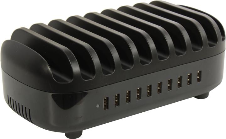 Orico <DUK-10P-(V1)-EU-BK-BP-RU> Зарядное устройство USB (Вых.DC5V,  120W,  10xUSB)
