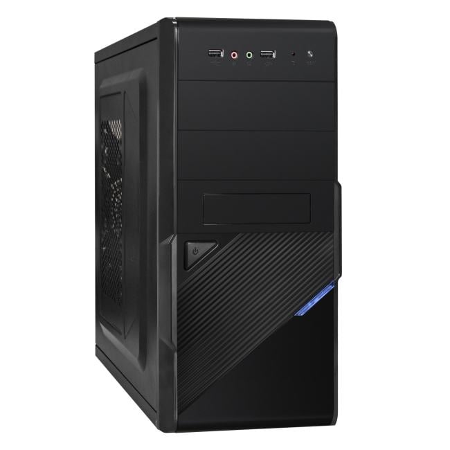 EX299278RUS Minitower ExeGate BA-201-UNS450 (mATX,БП UNS450 с вент. 12см,2*USB,аудио,черный)