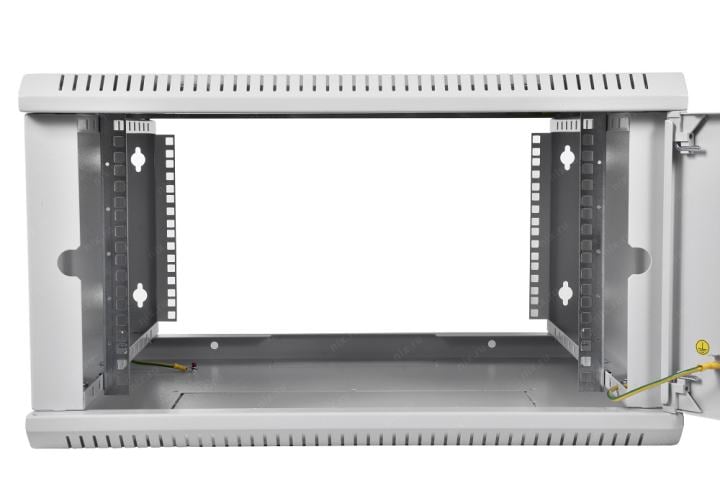 ШРН-Э-6.500 Шкаф телекоммуникационный настенный ЦМО ШРН-Э 19" 6U 342х600х520 мм (ВхШхГ) дверь: стекло боковая панель: сплошная съемная разборный цвет: серый