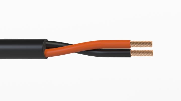 Кабель акустический Wize [WSC14200HF] 200 м, 14 AWG HighFlex, 2.5 мм2, диаметр 8.5мм, медь 84 x 0,2 мм, черный, (бухта 200 м)