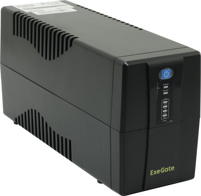 UPS 650VA Exegate Power <BNB-650 Black>  <276528>  защита  телефонной линии/RJ45