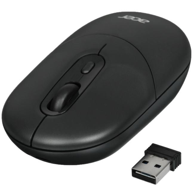 Мышь Acer OMR301 черный оптическая 1600dpi беспров.  BT/Radio  USB  4but (ZL.MCECC.01T)
