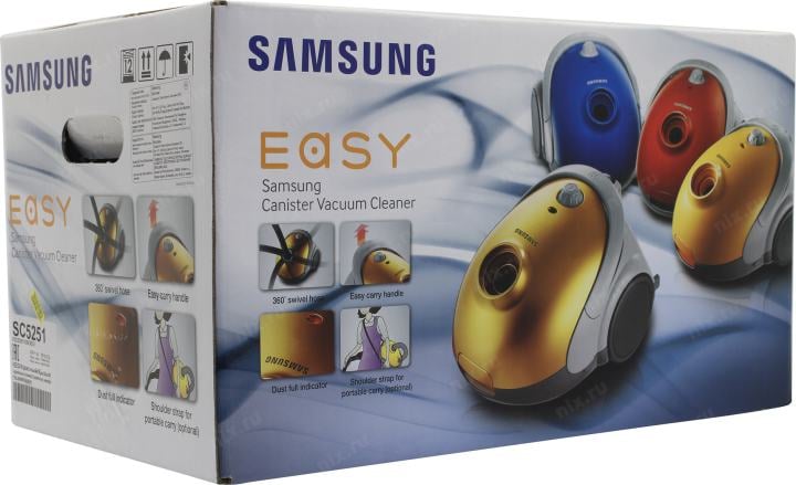 Samsung <SC5251> Пылесос (1800Вт,  2л,  турбощётка)