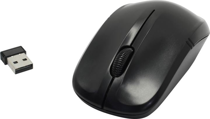 Мышь DELUX M-136 Black, Мышь оптическая, беспроводная 2,4GHz, 800-1600DPI