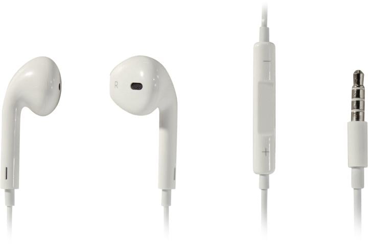 Наушники с микрофоном Hoco M1  White  (с  регулятором громкости)