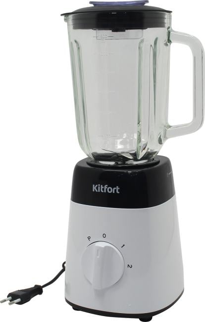 Kitfort <KT-1381> Блендер стационарный (500W, 1.5л, 2скорости+импульсный режим, стеклянный кувшин,кофемолка 200мл)