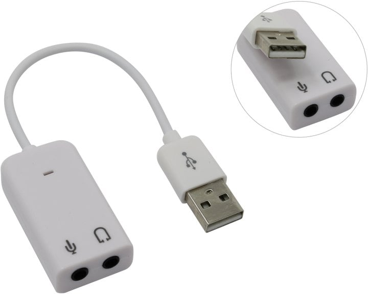 Espada <PAAU003> USB адаптер для  наушников с микрофоном