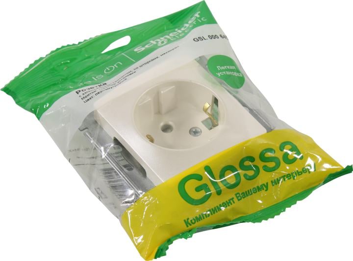 Schneider Electric Glossa  <GSL000645>  Розетка  (внут., перламутр)