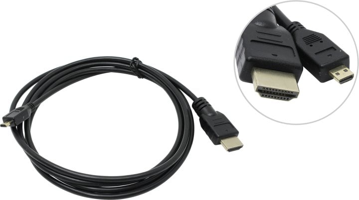 Кабель Exegate HDMI to microHDMI (19M -19M) 1.8м, ver1.4, позолоченные контакты