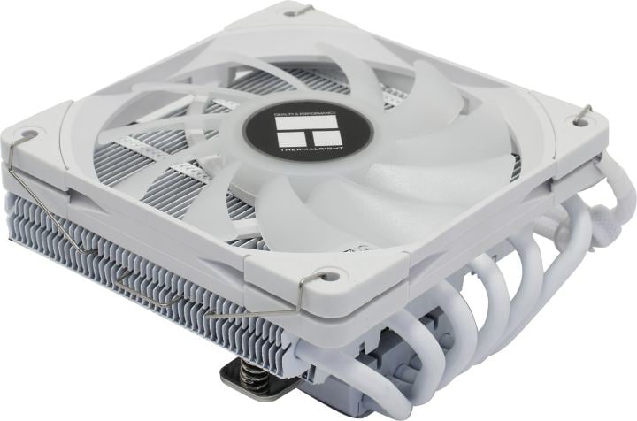 Thermalright <AXP120-X67 White ARGB> (4пин, 115x/1200/1700/2066/AM4, 26.1дБ, 1800 об/мин,Al+тепл.трубки)