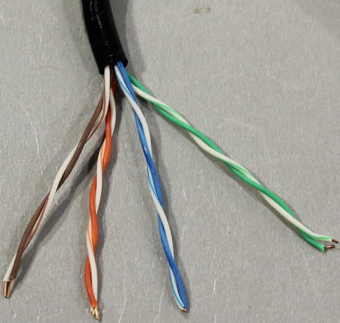 Кабель FTP 4 пары кат.5e LSZH  <305м>  Exegate  FUTP4-C5e-CU-S24-IN-LSZH-OR-305 <EX289280RUS>