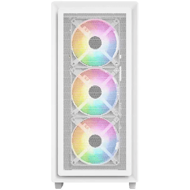 Powercase Mistral AY4W ARGB, Tempered Glass, 4x 120mm ARGB Fans, белый, ATX  (CMAYW-A4)