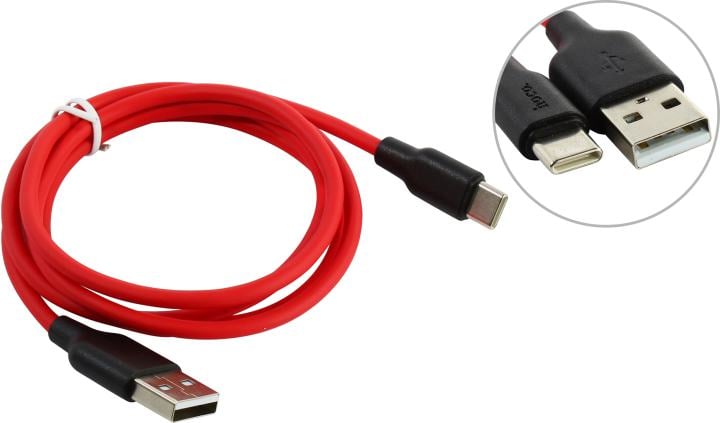 Hoco X21 <071419> Кабель USB AM  --> USB-C 1м