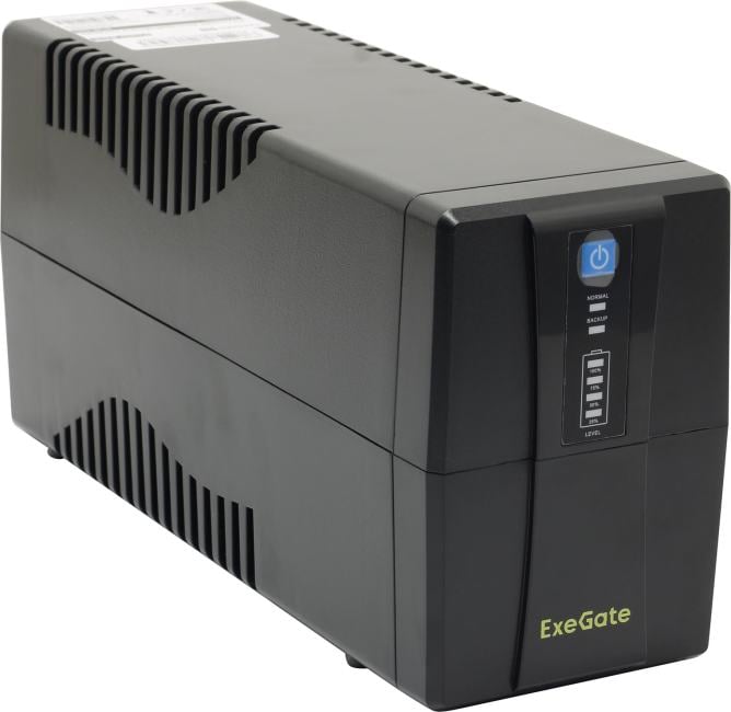 UPS 650VA Exegate Power Back <BNB-650> <EP285555RUS> Schuko, защита  телефонной линии/RJ45, USB