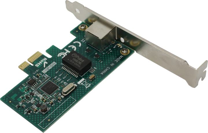 Сетевой адаптер Exegate EX283723RUS EXE-i210AT PCI Express 2.0 10/100/1000Mbps 1xRJ-45 (Copper) Intel WGI210AT