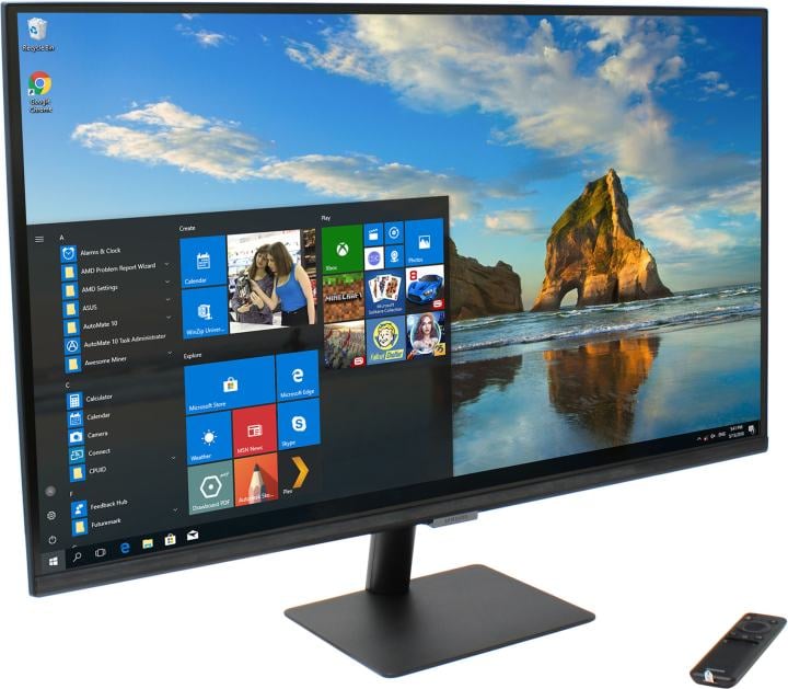 LCD Samsung 32" S32FM702UI черный {VA LED 3840x2160 60Hz 4ms 300cd 3000:1 8bit 16:9 178/178 2xHDMI USB-C 3xUSB 2x5W HDR10 WiFi Bluetooth Smart VESA}