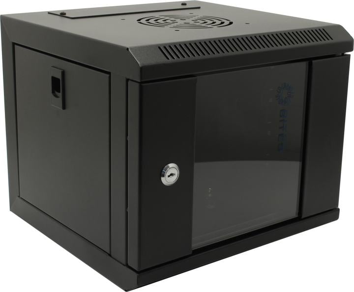 5bites <TC3204-04B> Шкаф настенный телекоммуникационный 10",  чёрный 4U 312x280