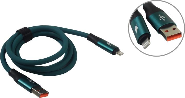 Smartbuy <IK-512BOLD-MINT> Кабель USB AM-->Lightning 1м