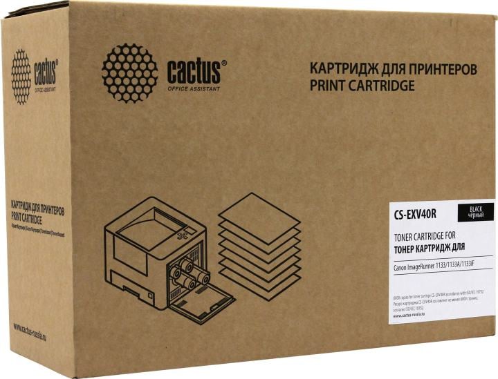 Тонер-картридж Cactus  CS-EXV40(R)  для  Canon iR1133/1133A/1133iF