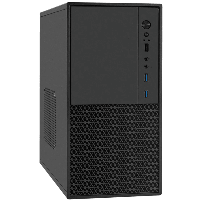 Корпус mATX Exegate BAA-308MU2 без БП 1*USB+2*USB3.0 HD Audio черный EX299073RUS