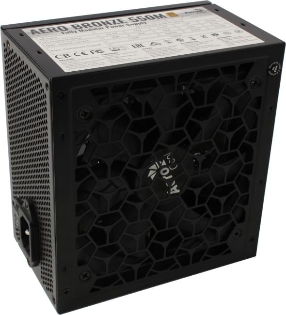 Блок питания Aerocool AERO BRONZE 550M (RTL) 550W ATX (24+2x4+2x6/8пин) Cable Management