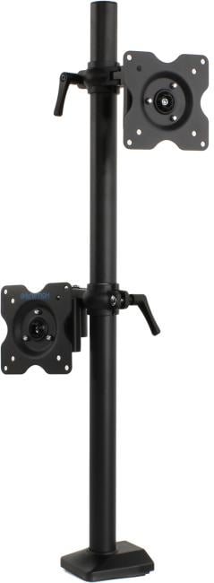 Kromax <OFFICE-5 Grey> настольный кронштейн для  2-х  мониторов  (VESA75/100, 2x6кг)