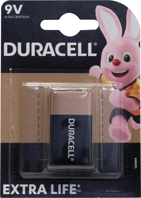 Батарейка Duracell ULTRA MN1604, 9V, alkaline