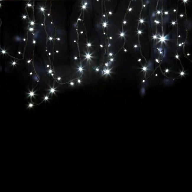 Гирлянда Neon-night "Дюраплей LED" 20 м, 200 LED, черный каучук, мерцающий Flashing (каждый 5-й диод) свечение белое