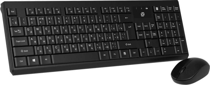 OKLICK Wireless Keyboard & Optical Mouse <S269W Black> (Кл-ра  USB, FM+Мышь 3кн,Roll,USB,FM)