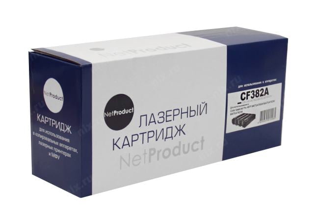 Картридж NetProduct N-CF382A, для HP CLJ Pro MFP M476, Y, 2,7K