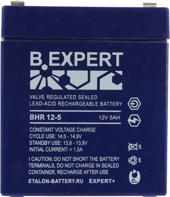 Аккумулятор B.Expert BHR 12-5 (12V, 5Ah) для UPS