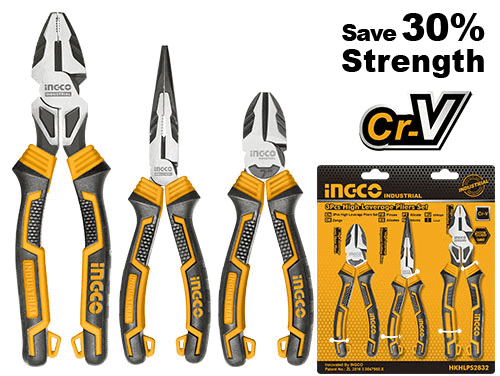 INGCO_Handtools HKHLPS2832 Набор шарнирно-губцевого инструмента с увеличенным  рычагом 3 шт