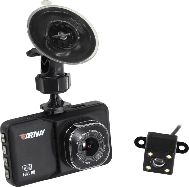 Видеорегистратор Artway AV-394 с двумя камерами 3"/120°/1920x1080 Full HD/мониторинг парковки