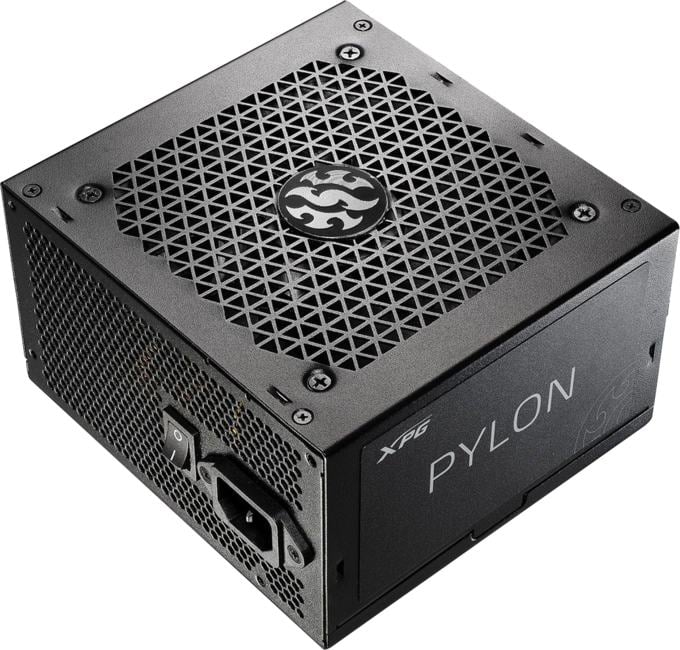 Блок питания XPG Pylon 550 (ATX 2.52, 550W, PWM 120mm FDB fan, Active PFC, DC to DC, 80+ BRONZE, Japanese main capacitor) RET