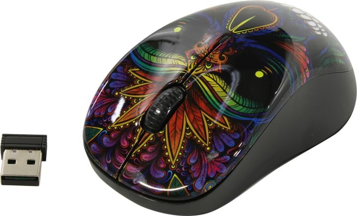 QUMO Wireless Mouse <Totem M41> (RTL)  USB  3btn+Roll,  беспроводная <23650>