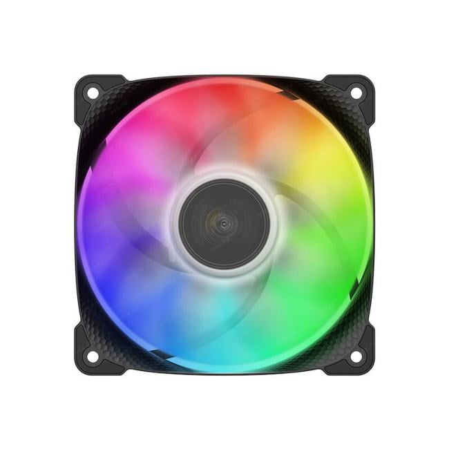 Geometric Future Squama 2501B Single Pack / 120mm, 2000 RPM, 80.81 CFM, 34.2 dBA, 5V ARGB, Black / 1F2501B112000