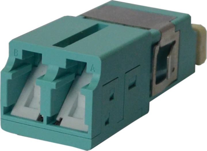 Адаптер проходной Lanmaster LAN-2LCS/SH-AM-OM3 LC OM3, со шторкой, корпус SC, дуплексный
