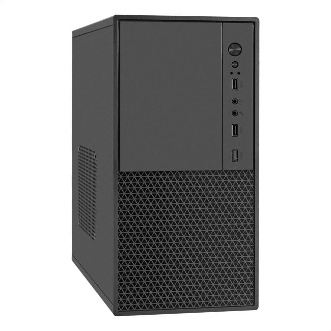 Exegate EX299070RUS Корпус Minitower ExeGate BAA-308M-AAA350 (mATX, БП AAA350 с вент. 8см, 2*USB, HD Audio, черный)