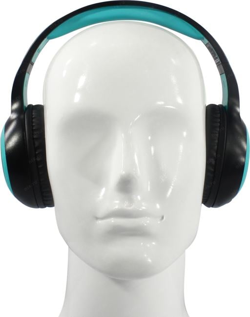 Наушники с микрофоном Digma BT-15 <BT-15BLB  Black/Blue>  (Bluetooth  5.0, microSD)