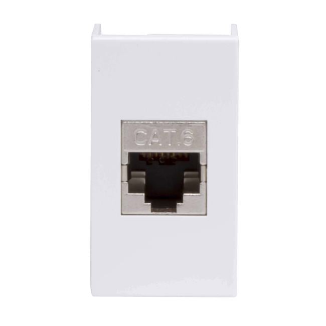 Розетка DKC 45068 компьютерная RJ45/8P8C, кат.6 экран., 1 модуль, белая, "Viva"