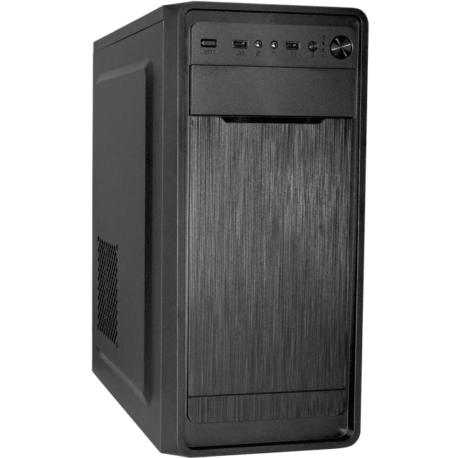 EX299354RUS Miditower ExeGate XP-332-UNS400 (ATX,БП UNS400 с вент. 12см,2*USB,аудио,черный)